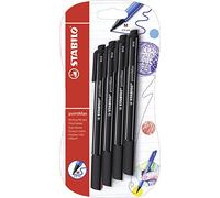 STABILO pointMax - Nylon-Tip Sign Pen - Pack of 4 - Black