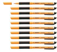 STABILO pointVisco - Rollerball with Innovative Gel Formula | Pack of 10 - Black