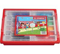 STABILO power max - Extra-Thick Fibre-Tip Pen - Classpack of 96 - with 12 Assorted Colours