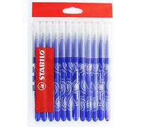 Stabilo Power - Schoolpack Refill of 12 Felt-Tip Pens, Medium Tip Blue
