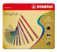 STABILO Premium Colouring Pencils Original 24 Metal Case with 24 Different Colours