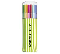 STABILO Premium Felt Tip Pen Pen 68 Pack of 15 assorted colours