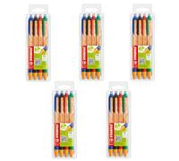 STABILO - Retractable Ballpoint Pen - Pack of 4 - Blue, Black, Red, Green