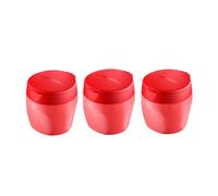STABILO - Robust Can Sharpener - 3 x Woody 3 in 1 Sharpener - for Extra Thick Pencils - Red