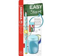 STABILO School Set EASYgraph Pencil + EASYsharpener + EASYeraser - Left-Handed - blue