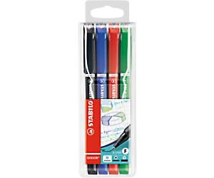 STABILO SENSOR Fineliner Pen 0.3 mm Needlepoint Assorted 189/4 Pack of 4