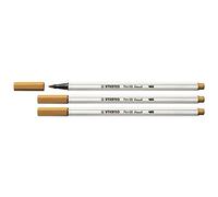 STABILO Set of 3 Brush Tip Pens 68 Dark Ochre