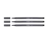 Stabilo Set of 3 pens Pen 68 Grey 1.0 mm Tip Black