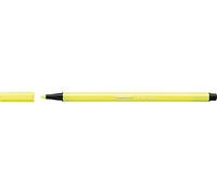 Stabilo Set of 5 Felt Tip Pens Drawing Pen 68 Paste - Medium 1 mm Fluorescent Yellow