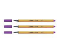Stabilo stylo-feutres Point 88, 0.4 mm Stroke Width Pack of 3, Purple