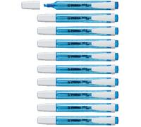 STABILO swing cool - Highlighter | Pack of 10 - Blue