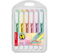 STABILO Swing Cool Highlighter Assorted Medium Chisel 1 - 4 mm Pack of 6