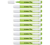 STABILO swing cool - Highlighter | Pack of 10 - Green