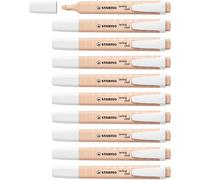 STABILO swing cool NatureCOLORS - Highlighter - Pack of 10 - Beige