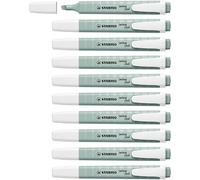 STABILO swing cool NatureCOLORS - Highlighter - Pack of 10 - Earth Green