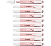 STABILO swing cool NatureCOLORS Wildflower - Highlighter - Pack of 10 - Blush