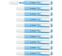 STABILO swing cool Pastel - Highlighter - Pack of 10 - Breezy Blue
