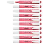 STABILO swing cool Pastel - Highlighter - Pack of 10 - Cherry Blossom Pink