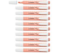 STABILO swing cool Pastel - Highlighter - Pack of 10 - Creamy Peach