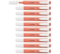 STABILO swing cool Pastel - Highlighter - Pack of 10 - Mellow Coral Red