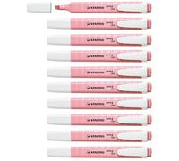 STABILO swing cool Pastel - Highlighter - Pack of 10 - Pink Blush