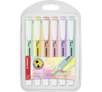 STABILO swing cool Pastel - Highlighter - Pack of 6 - Assorted Colours