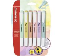 STABILO swing cool Pastel - Highlighter - Pack of 6 - Assorted Colours