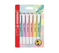 STABILO swing cool Pastel - Highlighter - Pack of 6 - Touch of Turquoise,