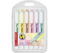STABILO swing cool Pastel. Quantity per pack: 6 pc(s) Writing colours: Multicolour Tip type: Chisel tip. Package width: 17 mm Package depth: 145 mm Package height: 206 mm. Country of origin: Germany