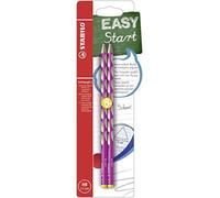 STABILO Thin Ergonomic Graphite Pencil EASYgraph S - Left-Handed - Pack of 2 - Pink - HB