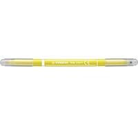 STABILO Trio 2 in 1 - Fibre-Tip Pen and Fineliner - Pack of 1 - Yellow
