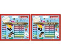STABILO Trio Deco - Metallic Fibre-Tip Pen - Pack of 16 - Assorted Colours