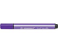 Stabilo Trio Scribbi Felt Tip Pens Triangular Spring Loaded Fibre-Tip Pack of 5 Purple