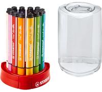 STABILO Trio Scribbi - Triangular Fibre-Tip Pen - Deskset of 12 - Assorted Colo