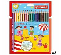 STABILO Trio Thick Coloured Pencils 18 Pieces (6 Units) - Brand EAN: 4006381340328