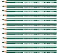 STABILO Colouring Pencil - Trio Thick, Green, Pack of 12
