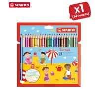 STABILO Trio thick - Triangular Colouring Pencil - Pack of 24 - Assorted Colours