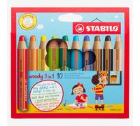 Stabilo : Woody 3-in-1 : Pencil : Wallet Set of 10