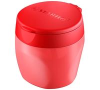 STABILO Woody 3-in-1 - Replaceable Container Sharpener | Pack of 1 - Red