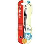 STABILO worker+ colorful - Rollerball - Medium | Pack of 1 - Black