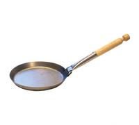 Stabilotherm JÄGARSTEKPANNA Original Carbon Steel Frying Pan with Foldable Birch Handle, for Outdoor Indoor Cooking, Camping, Travel-Friendly