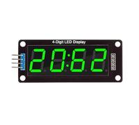 Stable 0.56Inch 4Digits Seven Segment LED Display Module Digital Tube Simple SPI Interfaces Multiple Color Optional Segment Display with Clock Colon