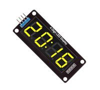 Stable 0.56Inch 4Digits Seven Segment LED Display Module Digital Tube Simple SPI Interfaces Multiple Color Optional Segment Display with Clock Colon