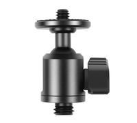 Stable 360Degree Rotations Ball Head Adapter Aluminum Alloy 1/4 ” Screw Conversion Base for Tripod Bracket Mounting Adapter