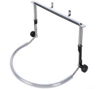 Stable and Adjustable Harmonica Neck Holder for Musicians with Hands Design, Metal Frame, and Comfortable Rubber Coating, Ideal for Playing Guitar or While Performing (Silver)