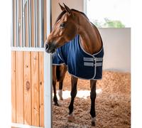 Horseware Amigo Stable Sheet Navy/Titanium Grey & Silver