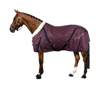 Imperial Riding IRH Super-Dry Stable Blanket 150g Warm Horse Stable Blanket with Faux Fur Collar, Super Dry Material, Cross Surcingles, Tail Straps and Kick Pleat, Bordeaux