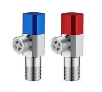 Stable Brass Angles Valves G1/2 Inlet Shutoff Valves Fast Switches Designs Simple Installation for Kitchen & Bathroom Brass Angle Stop