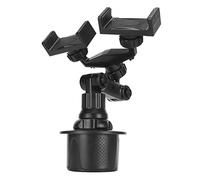 Stable Car Cup Phone Holder 360 Degree Rotation Adjustable Cup Holder Mount for for, Durable Phone for Various Types, Black ABSSuitable Material