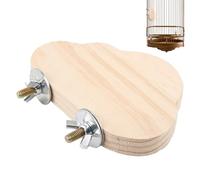 Stable Chewing Playing Toy - Bird Pedestals, Single Gnawing Post For Small Cockatiels, Grasping Bar With Steel Washers, Aviary, Landing Ledge For Parlours, Balconies And Sheds